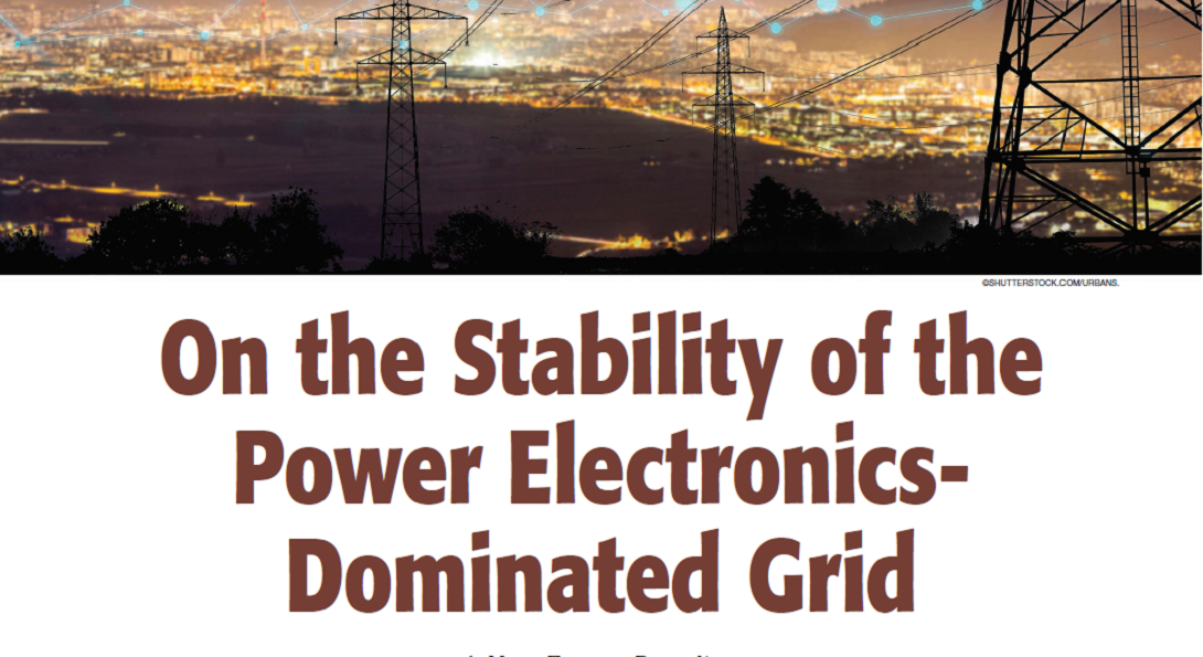 On the Stability of the Power Electronics-Dominated Grid